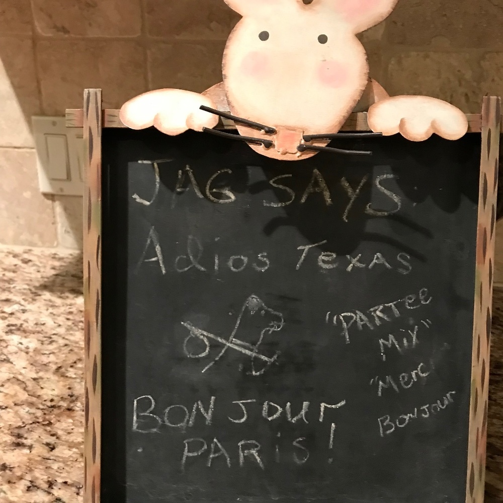Counter chalkboard